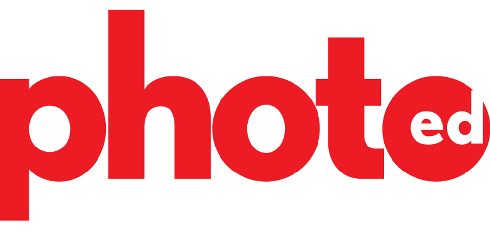PhotoEd magazine logo red- white
